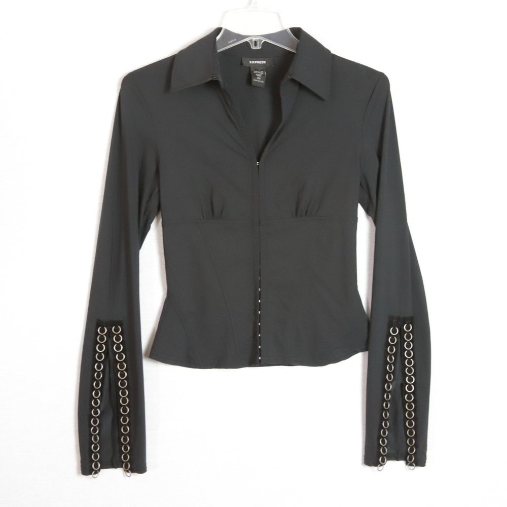 Express Embellished Stretch Top